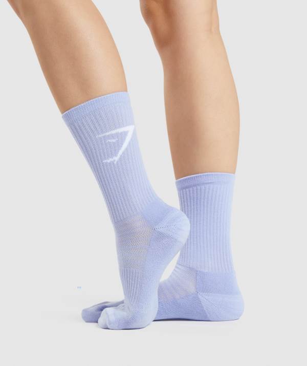Panske Ponozky Gymshark Crew 3pk Lavendel / Modre Hnede / Zelene | TB2931764